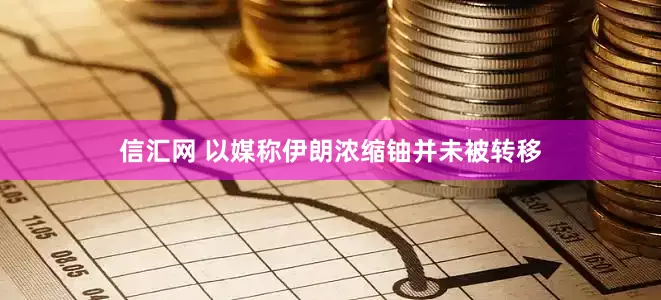 信汇网 以媒称伊朗浓缩铀并未被转移