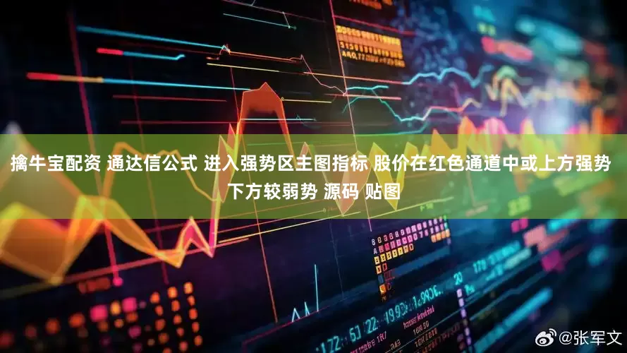 擒牛宝配资 通达信公式 进入强势区主图指标 股价在红色通道中或上方强势 下方较弱势 源码 贴图